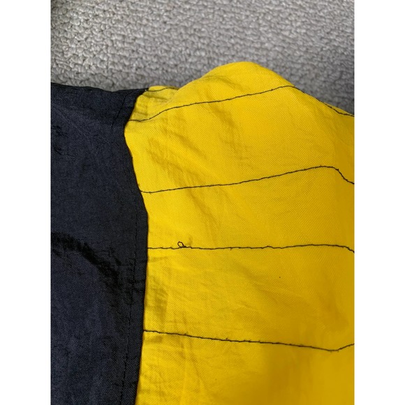 USA World Sense Mens Throwbacks Pittsburgh Steelers Jacket Size XL Black Yellow - Picture 8 of 15